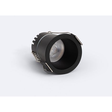 Foco Downlight LED 6W Corte Ø 45 mm Mini Deep 2700K Negro Blanco Cálido (1/4)