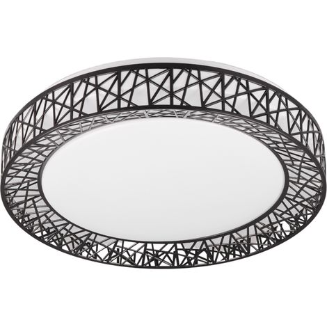 Plafoniera LED CLUSTER RL 48cm 40W telecomando nero
