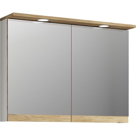 LED Bad Spiegelschrank 59x80x23 Cosila