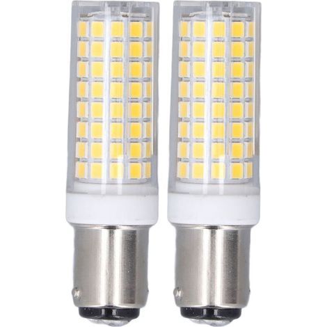 Lot de 2 ampoules de mas LED BA15D 10 W à économie d'énergie à intensité variable 102 LED ampoule en céramique AC 100120 V (1/5)