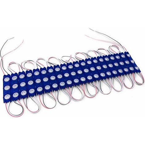 Modulo led 12v 20 striscette 3 led 2835 per retroilluminazione insegne tabelle con adesivo luce blu modulo a iniezione per esterno ip65