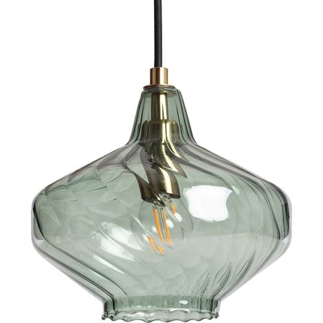 Lámpara Colgante Cristal Blas Verde Oliva