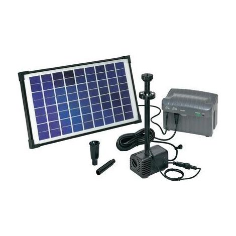 Bomba solar para estanques con batería recargable de 10 W para estanques de jardín esotec 101774