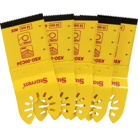 Starrett KSO-00C34-5 Plunge HCS Oscillating Blade 40 x 34mm x 18 TPI Pack of 5 (1/3)