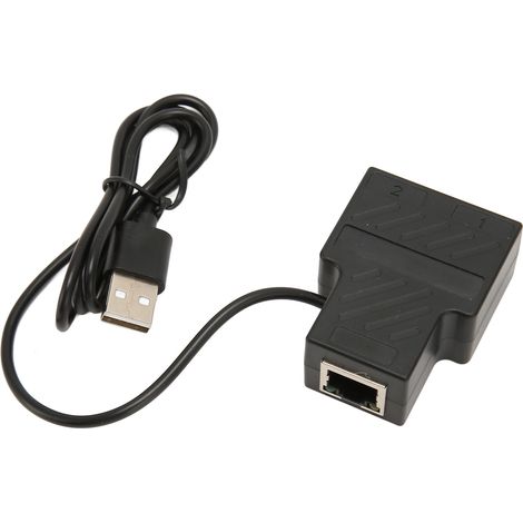 Adaptateur répartiteur RJ45 1 vers 2 100 Mbps, connecteur réseau LAN Plug and Play pour Cat5, Cat5e, Cat6, Cat7 et Cat8 (1/5)