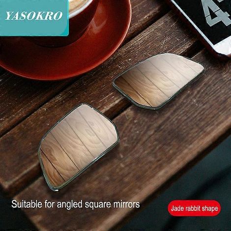 paire de rétroviseurs d'angle mort pour voiture avec bordure ABS, rotation à 360°, grand angle, étanches. (1/5)