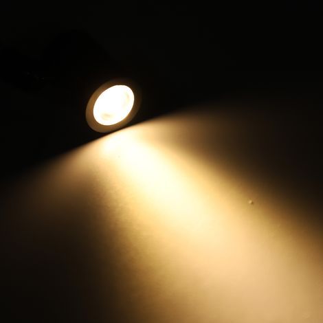 Lampe LED Spot Mini 12V DC ajustable 2x, aluminium (1/5)