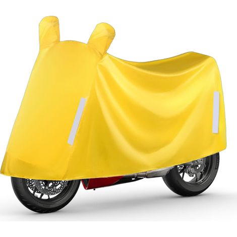 Housse de Moto Imperméable pour Usage en Extérieur,Protection UV Toutes Saisons,Housse Moto Tout Terrain Protecteur Véhicule Électrique pour Garage Stockage Extérieur Utilisation (1/5)