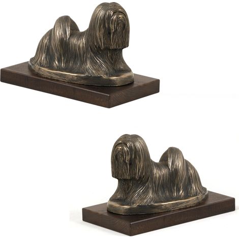Lhasa Apso - estatuilla de perro, figura de oficina, trofeo para una exposición canina de Art-Dog (1/5)