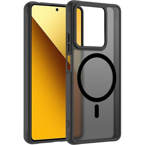 Coque Magnétique Pour Xiaomi 15T Pro - Dos En Polycarbonate Mate Translucide - Bumper En TPU Souple - Protection Intégrale Écran Et Appareil Photo - 1 Pièce (1/5)