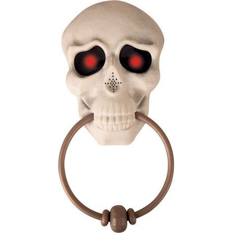 Sonnette de Porte Tête de Mort - PTIT CLOWN - 19360 - Sonore et Lumineuse - Décoration Halloween