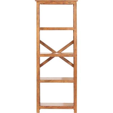 Maison Exclusive - Bibliothèque 60x30x160 cm Bois massif d'acacia et finition miel (1/5)