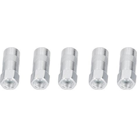 Lot de 5 raccords pour pistolet à graisse, fixation étanche, buse plate résistante à l'usure, pour l'entretien des équipements (1/5)