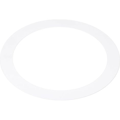 Anneau de Finition Blanc - 1 Pièce - Acier au Carbone - Cache Trou Plafond - Pour Spot Encastré - 150x205 mm (1/5)