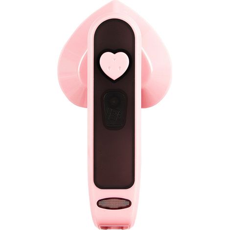 Mini fer à vapeur portable, idéal pour les voyages et pour les vêtements, rose. (1/3)