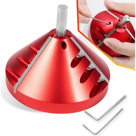 2en1 Outil de débarrage de tuyaux intérieurs et extérieurs,outil de chamfère PVC,balayage à chamfère,outil de plomberie de balayage de tuyaux (OD s'adapte de 0,75" à 3,5",ID s'adapte de 0,92" à 3,89")