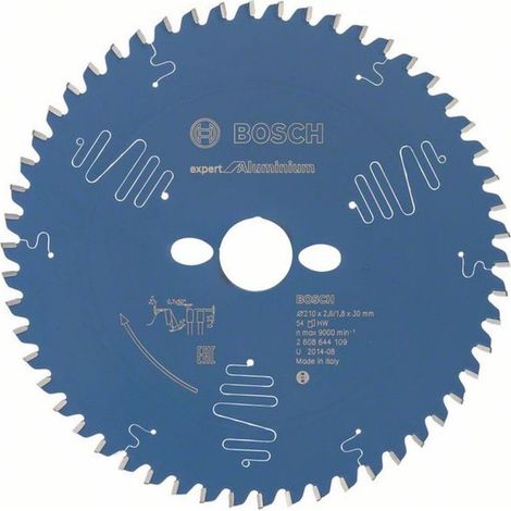 Kreissägeblatt Expert Alu BOSCH 54 Zähne 210x30x2,6/1,8 mm - 2608644109