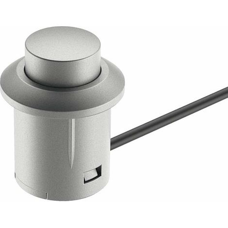 – Interrupteur à poussoir marche arrêt 14 x 20mm – Câble d'alimentation 2m – Protection IP20 – Plastique gris à encastrer (1/2)