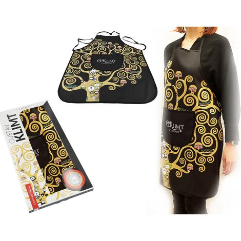 Delantal de cocina para mujer Gustav Klimt Árbol de la vida Carmani Regalo (1/3)