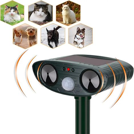 Rpulsif ultrasons pour chats avec dtecteur de mouvement et dflecteur (1/5)