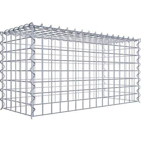 Gabiondeco - Gabion - Element de prolongation en hauteur 80 cm x 40 cm x 30 cm (L x H x P). maille 5 x 5 cm. Spirale. Attention : il manque une grille - Made in Germany (1/5)