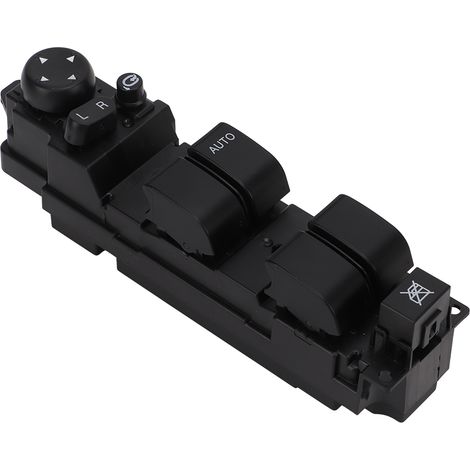 GARRYFIZH Interrupteur de lève-vitre électrique robuste en ABS noir D652-66-350A pour Mazda 2/6 (2008-2012, conduite à droite).