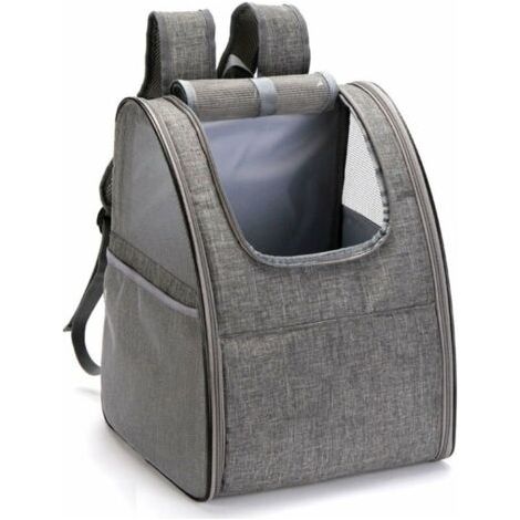 Transporteur Cat Sac A Dos Pliable Pet Carrier Sac A Dos Sac De Transport Respirant Mesh Avec Coussin Interieur Pour Chats Et Petits Chiens Voyage Camping Randonnee, Gris (1/5)