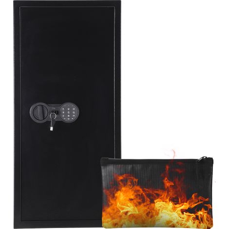 Coffre-fort de sécurité bureau/maison – Acier robuste, ignifuge et étanche – Double clé + serrure numérique – Pour argent, bijoux, passeports, documents – FD-8038HC 800×380×310mm (1/5)