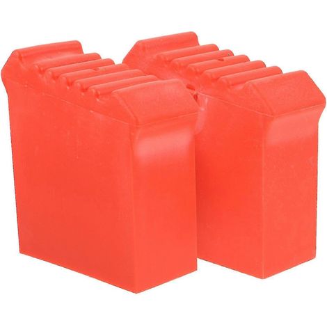 Lot de 2 embouts de protection pour pieds d'échelle, embouts de rechange en caoutchouc pour pieds d'échelle extensible (1/2)