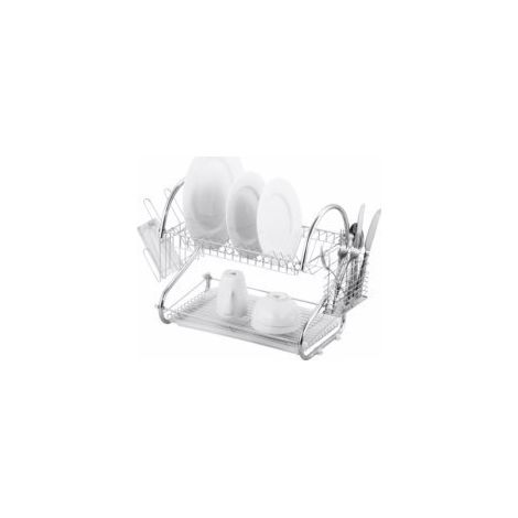 Escurreplatos Cocina Sobrem Db C/Band Cromado Vivahogar