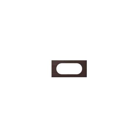 Plaque 4/5 modules 2 postes matiere wengue CELIANE LEGRAND 069205 (1/2)