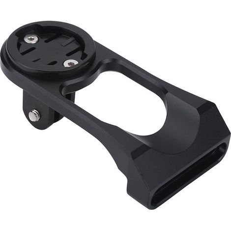 Support de potence pour vélo avec rallonge pour ordinateur et caméra sportive (noir) (1/5)