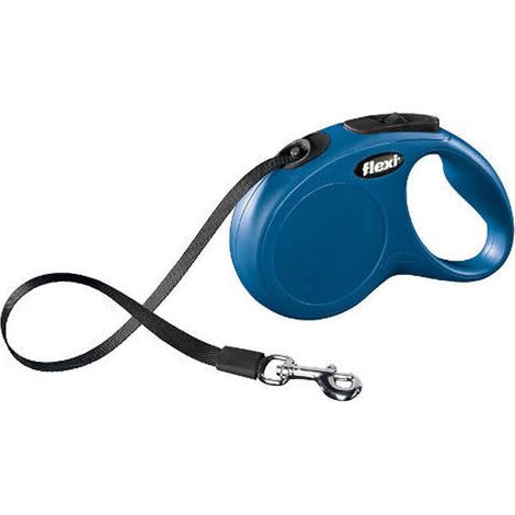 CORREA EXTENSIBLE FLEXI NEW CLASSIC DE CINTA M EN COLOR AZUL CORREA DE PERRO HASTA 25 KG  CORREA DE 5 METROS  EXCLUSIVES ANGEBOT