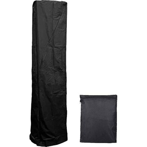 1 housse de chauffage de terrasse, étanche, en tissu Oxford PVC, ventilation intégrée, fermeture éclair et cordon de serrage, pour usage extérieur (1/5)
