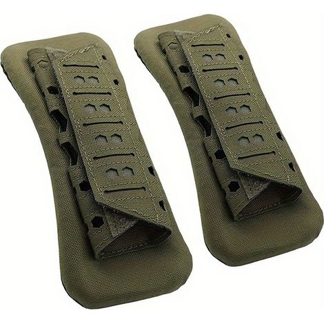 Épaulières, protège-épaules pour gilet tactique, protège-épaules pour sac à dos, protège-épaules remplaçables, protège-épaules pour sacs à dos, lot de 2, vertes. (1/5)