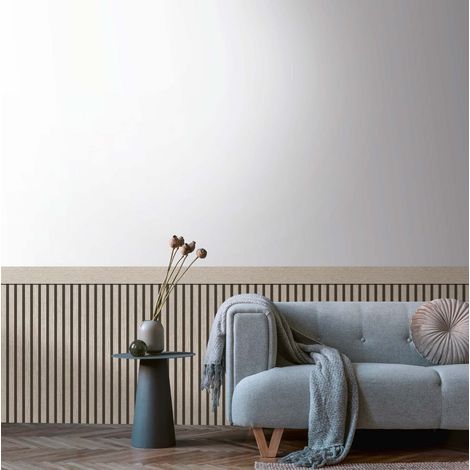 Papier peint Trompe l'oeil Gris Wallpanel, Elements 2 A.S. Création (1/4)