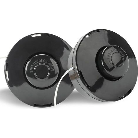 Set mit 2 Universal-Schneidköpfen, M10 x 1,25 Nylon-Ersatzspule und Doppelspulenkopf für Benzinrasenmäher (1/5)