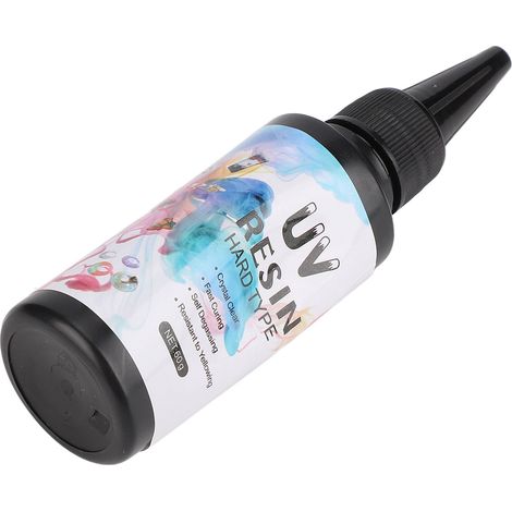 Résine époxy cristalline artisanale polymérisable aux UV, haute transparence, anti-jaunissement, colle sans traces, 60 g (1/5)