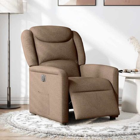 Maison Exclusive - Relaxsessel Elektrisch Braun Stoff