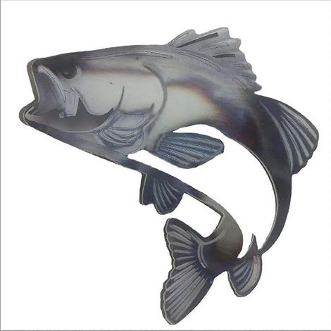 Décoration murale en fer forgé représentant un requin, tenture murale, décoration pour la maison et le jardin (1/5)