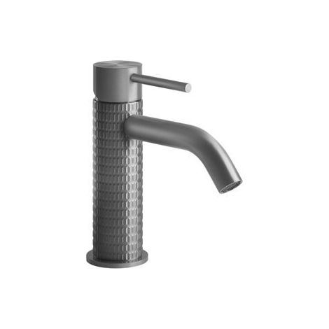 Mezclador monomando de lavabo Gessi316 Meccanica, mangueras de
