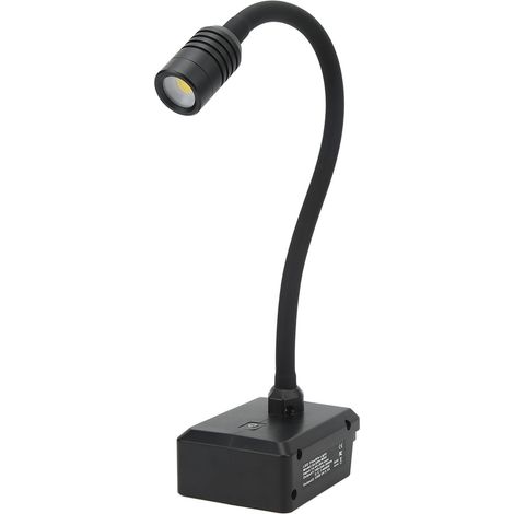 Lampe LED flexible rechargeable sans fil, 3 modes d'éclairage, rotation 360°, lampe de travail pour camping (1/5)