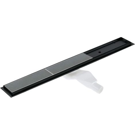 Deante Linienablauf schwarz matt 100 cm