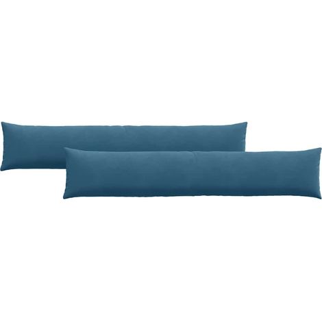 Maison Exclusive - Cojines de sofá 2 pcs Azul 200 x 40 cm Tela de