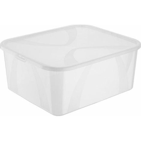 Rotho Contenedor ARCO transparente 19 litros almacenamiento