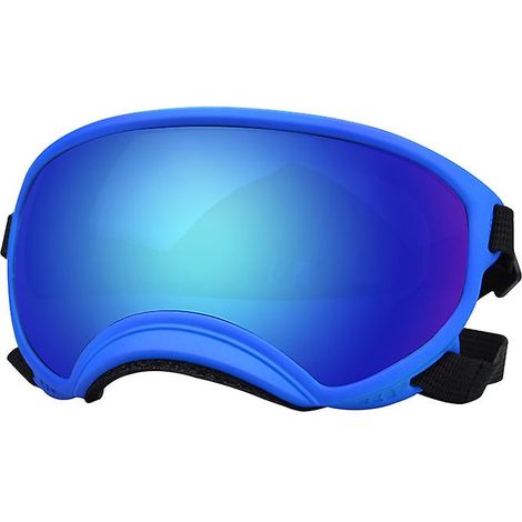 UV-Schutzbrille für Hunde mit verstellbaren Riemen und blauer Folie, winddicht, staubdicht und beschlagfrei – ideal für Haustiere. (1/5)