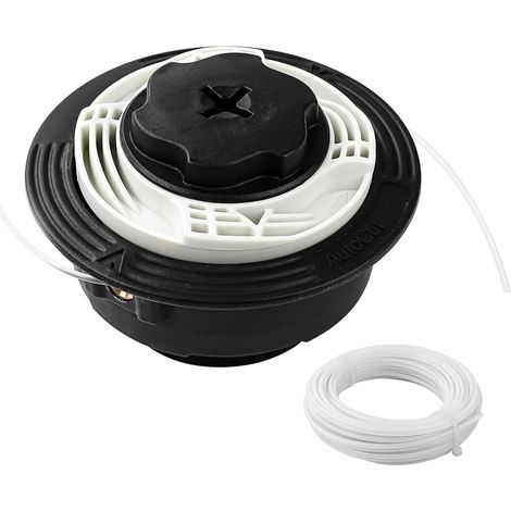 Tête de Fil pour Débroussailleuse C6-2 Compatible Stihl FS38 FS40 FS45 FS50 FSE60 FSE71 FSE81 – Inclut 5m 2,0mm, Changement Rapide sans Démontage, Matériau Isolant Électrique Haute Rési - (1/5)