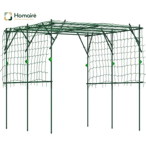 HOMAIRE Rankgitter en acier inoxydable avec design de support triangulaire pour plantes grimpantes, arceaux de roses, espaliers de jardin et plantes d'intérieur (1/5)