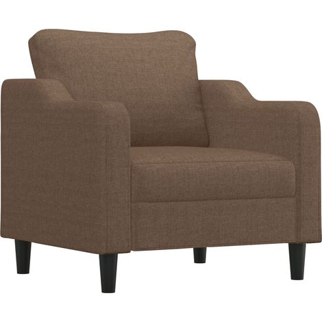 Fauteuil de Salon，Chaise，Fauteuil Marron 60 cm Tissu CFW691153 (1/5)