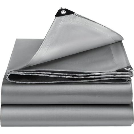 Bâche Imperméable, Bâche de Protection en Polyéthylène, UV Résistant Bache Camion, Pergola, Serre, Baches Imperméables pour Exterieur, Jardin, Tonnelle, Camping, Meubles, Argent-2x3m (1/5)